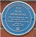 The War Memorial Blue Plaque